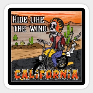 ride like the wind Sticker